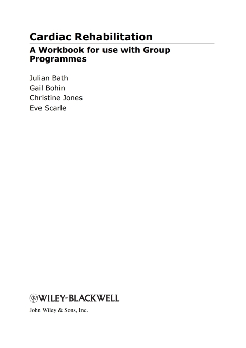 Cover image for book Cardiac Rehabilitation: A Workbook for use with Group Programmes