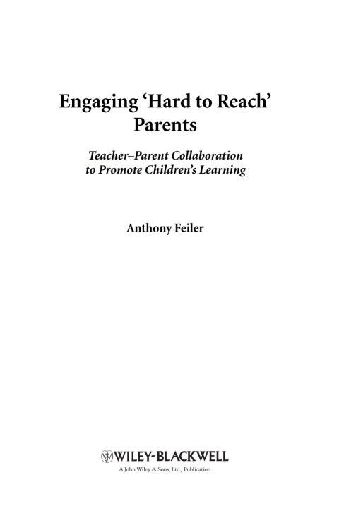 Engaging 'Hard to Reach' Parents 