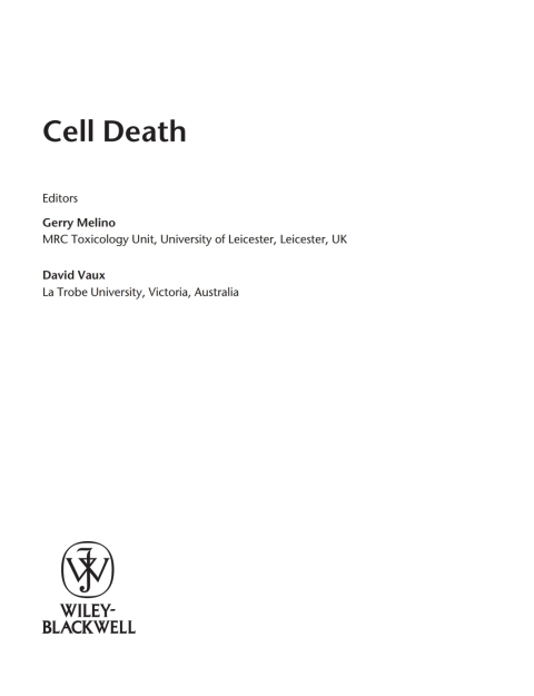 Cover image for book Cell Death
