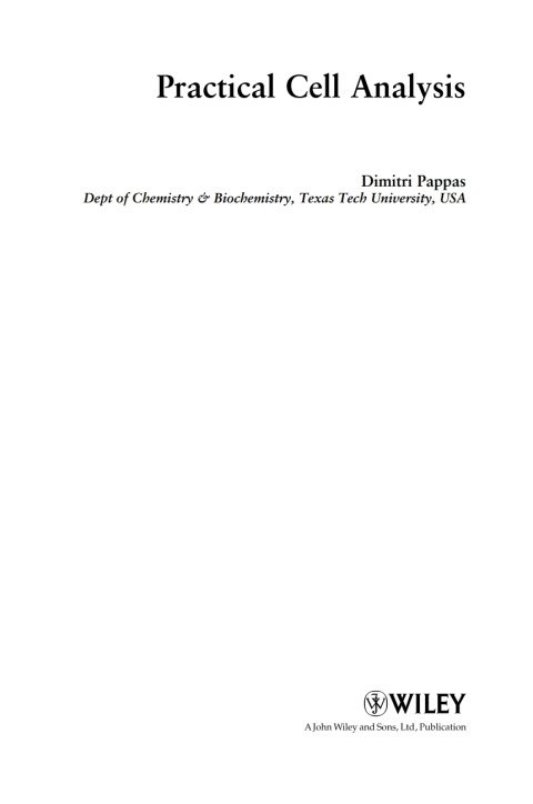 Cover image for book Practical Cell Analysis