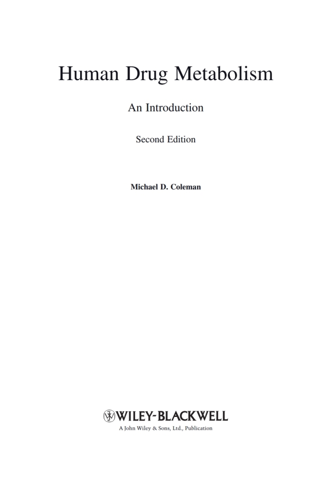 Human Drug Metabolism