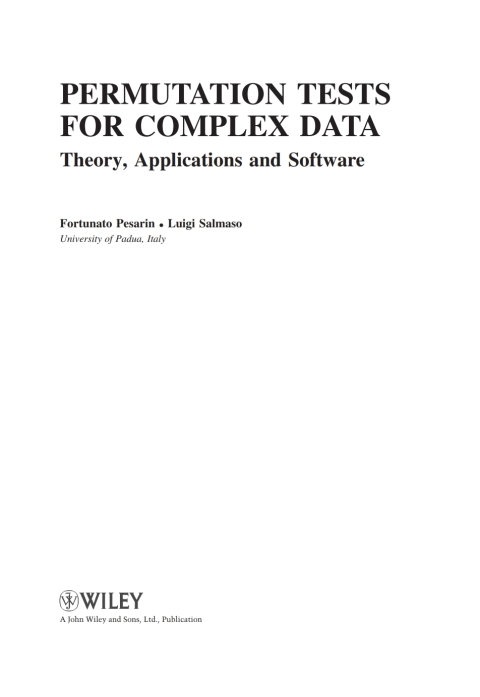 Cover image for book Permutation Tests for Complex Data