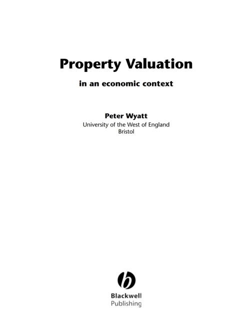 Cover image for book Property Valuation