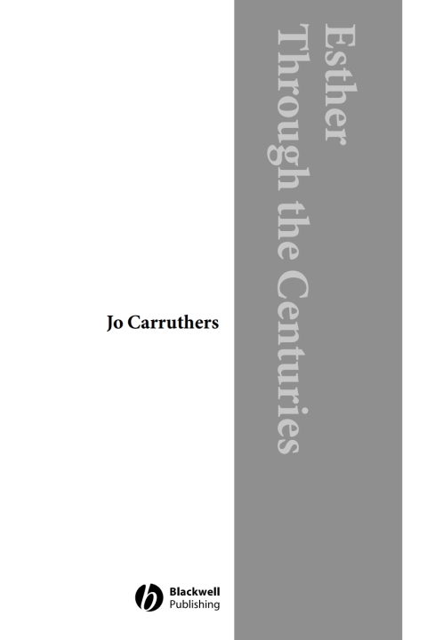 Cover image for book Esther Through the Centuries