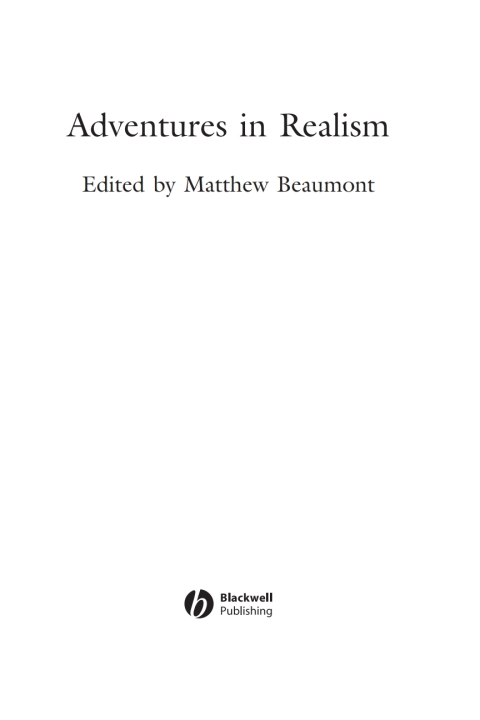 Cover image for book Adventures in Realism