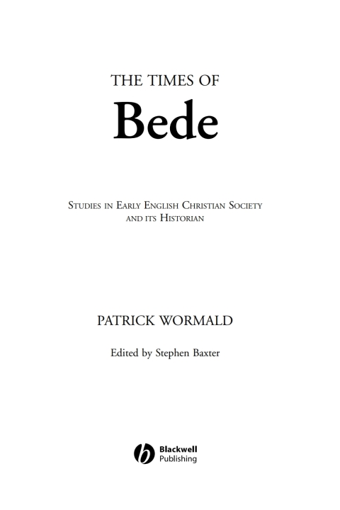 Cover image for book The Times of Bede