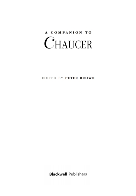 Cover image for book A Companion to Chaucer