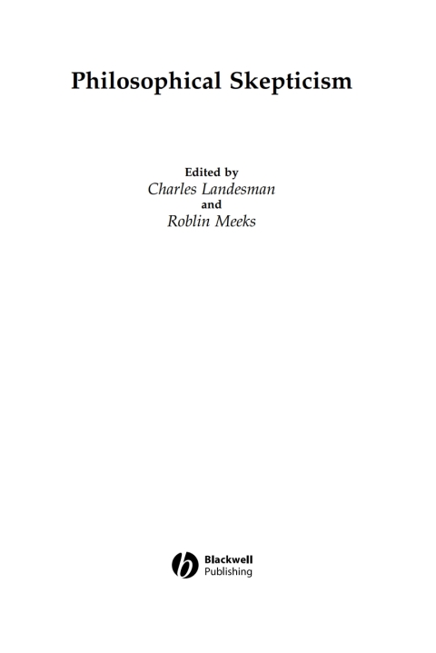 Cover image for book Philosophical Skepticism