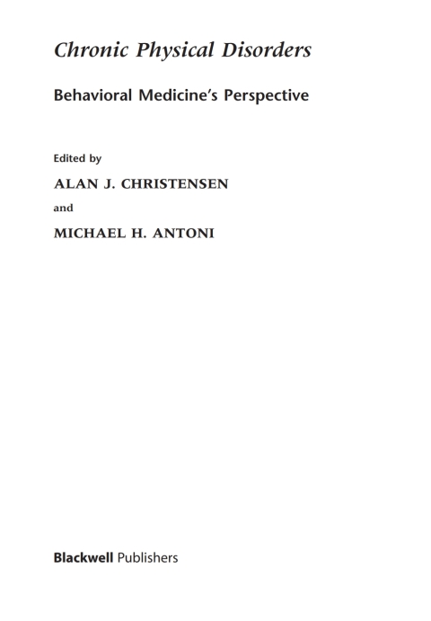 Cover image for book Chronic Physical Disorders