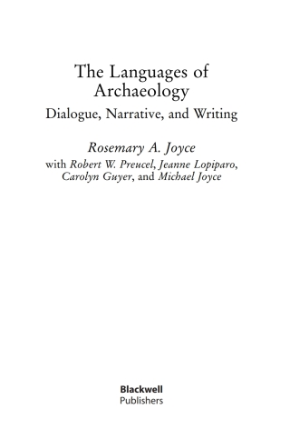 The Languages of Archaeology