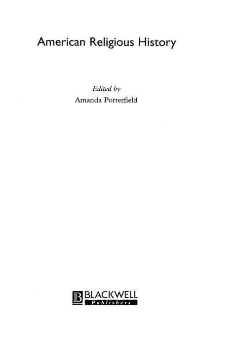 Cover image for book American Religious History