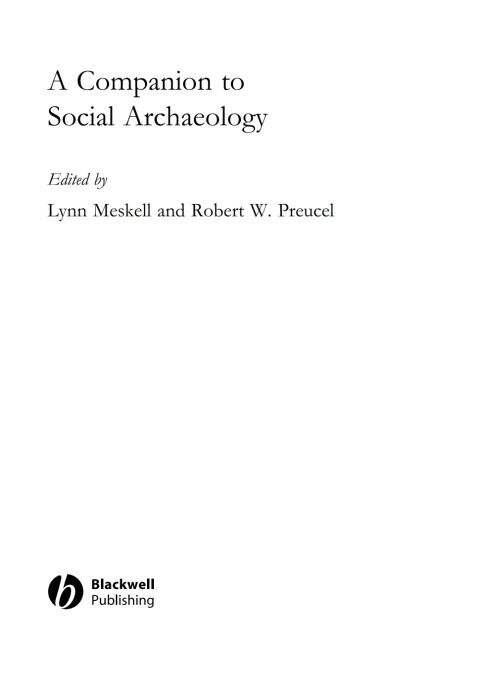 Cover image for book Companion to Social Archaeology