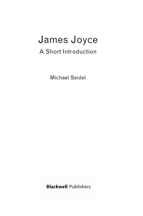 Cover image for book James Joyce