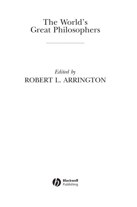 Cover image for book The World's Great Philosophers