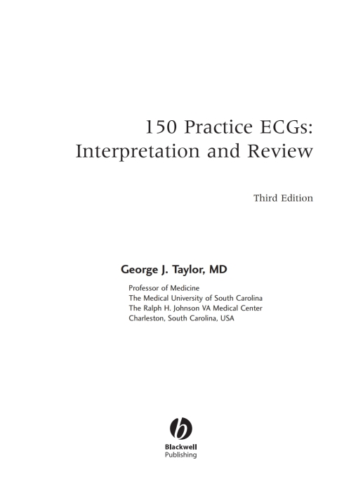 Cover image for book 150 Practice ECGs: Interpretation and Review, 3rd Edition
