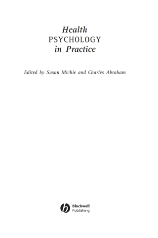 Health Psychology in Practice