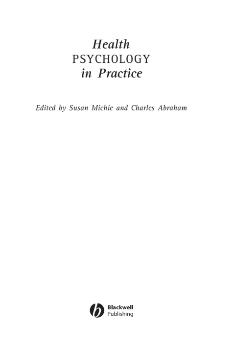 Cover image for book Health Psychology in Practice