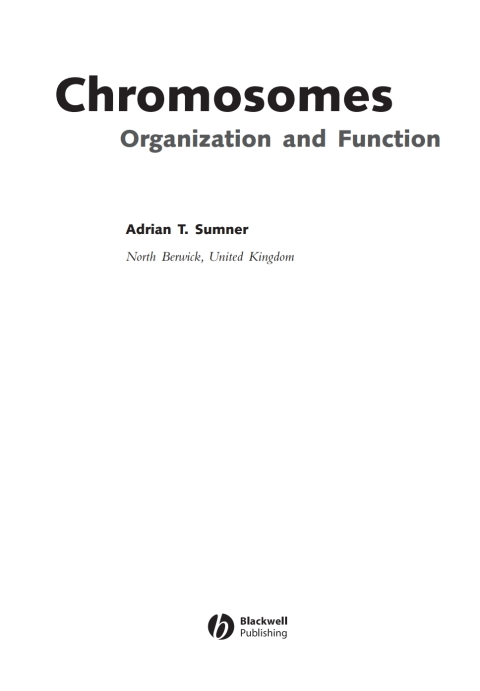 Cover image for book Chromosomes