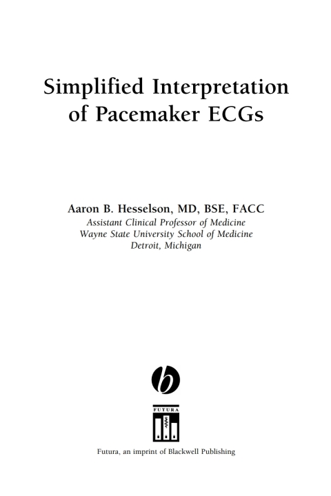 Cover image for book Simplified Interpretation of Pacemaker ECGs