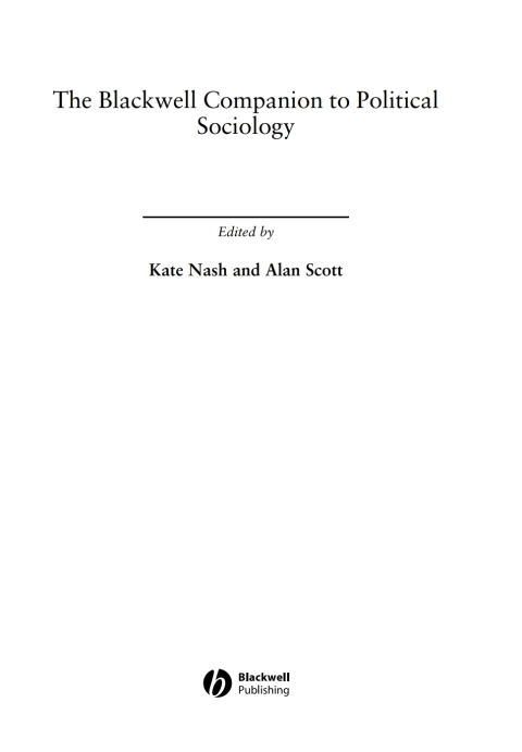 The Blackwell Companion to Political Sociology 