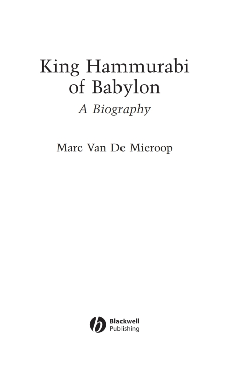 Cover image for book King Hammurabi of Babylon