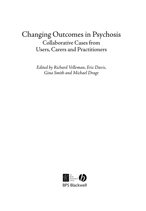 Cover image for book Changing Outcomes in Psychosis