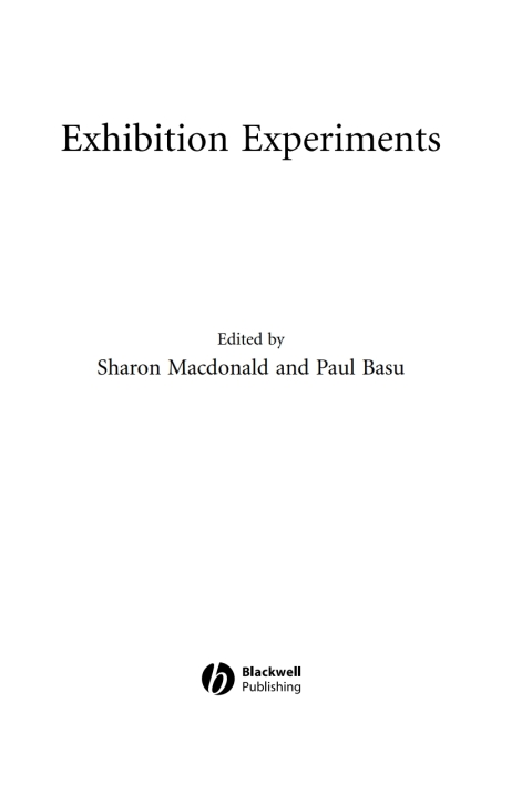Cover image for book Exhibition Experiments
