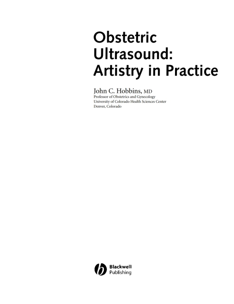Cover image for book Obstetric Ultrasound