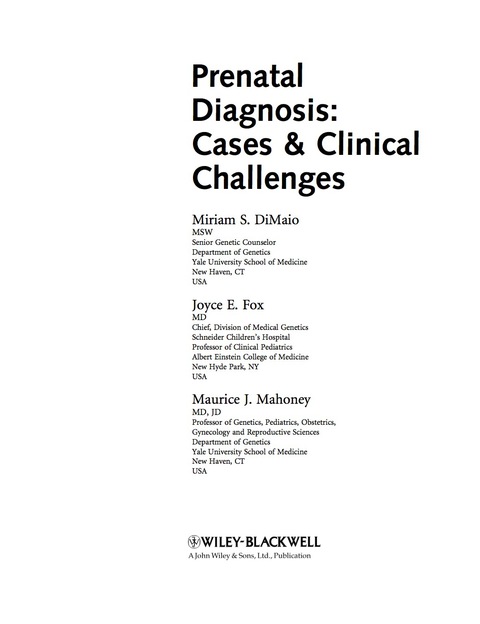 Cover image for book Prenatal Diagnosis: Cases and Clinical Challenges
