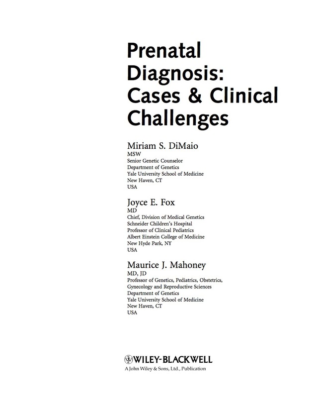 Prenatal Diagnosis Cases and Clinical Challenges