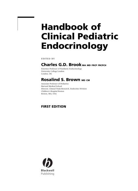 Handbook of Clinical Pediatric Endocrinology 
