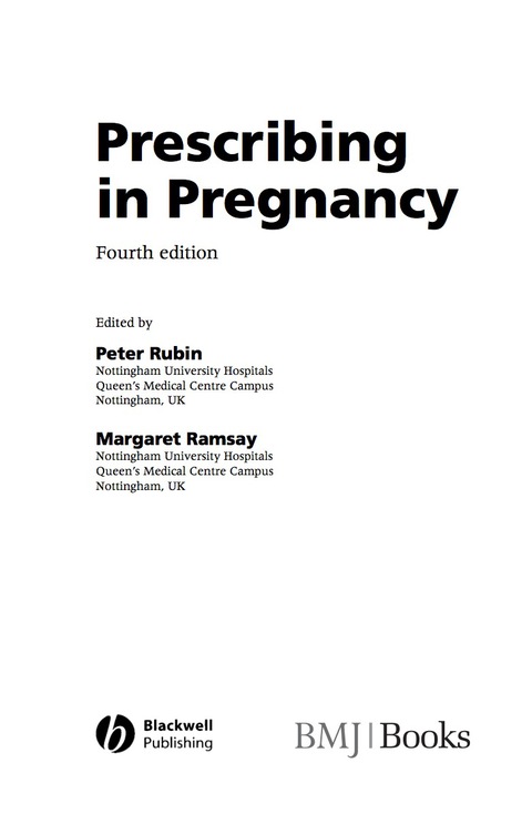 Cover image for book Prescribing in Pregnancy, 4th Edition