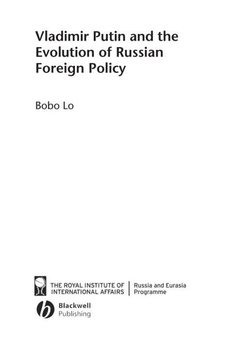 Cover image for book Vladimir Putin and the Evolution of Russian Foreign Policy