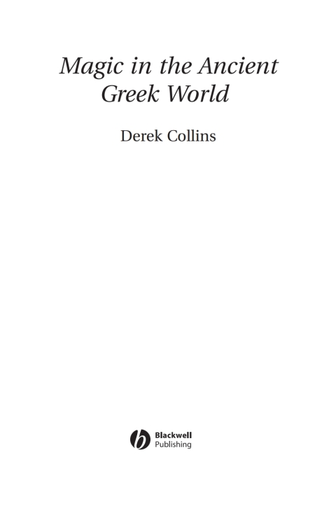 Cover image for book Magic in the Ancient Greek World