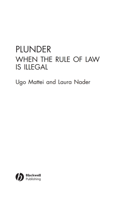 Cover image for book Plunder