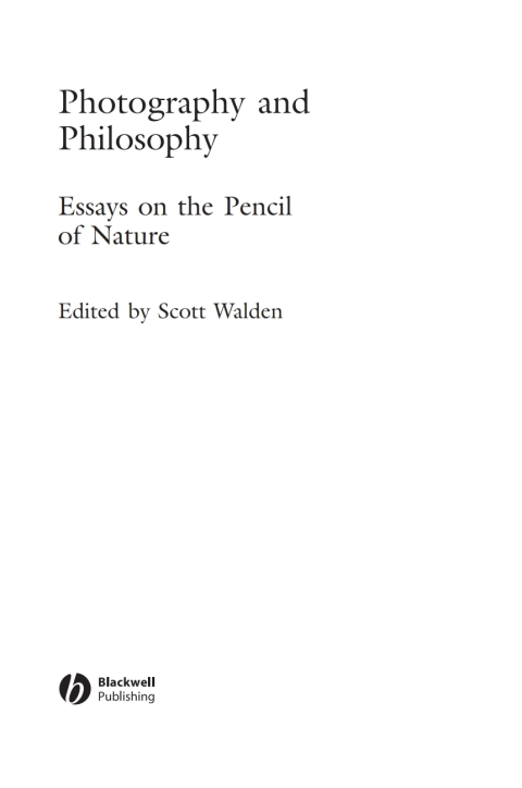 Cover image for book Photography and Philosophy