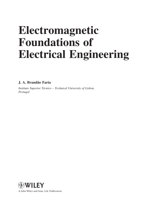Cover image for book Electromagnetic Foundations of Electrical Engineering