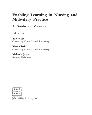 Enabling Learning in Nursing and Midwifery Practice: A Guide for Mentors