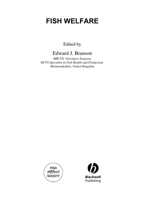Cover image for book Fish Welfare