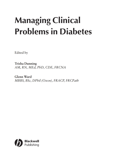 Cover image for book Managing Clinical Problems in Diabetes