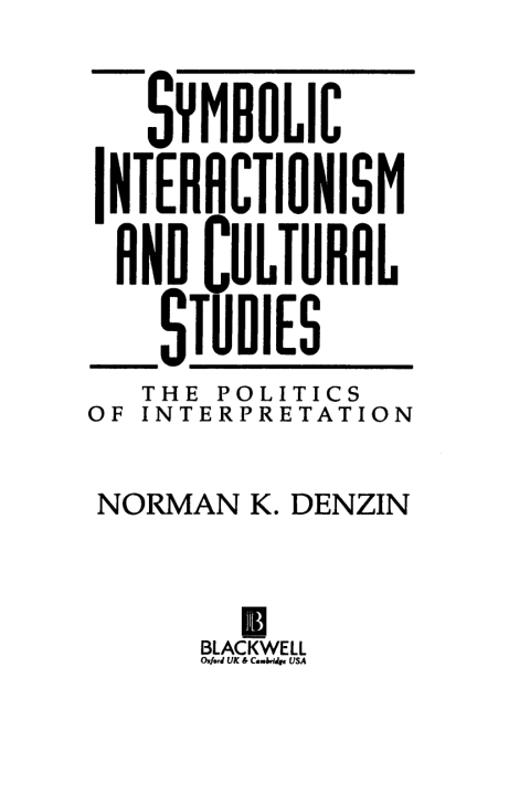 Cover image for book Symbolic Interactionism and Cultural Studies