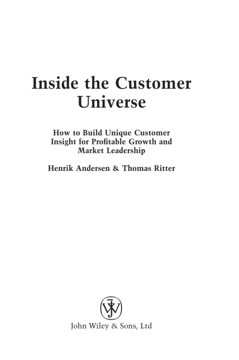 Cover image for book Inside the Customer Universe: How to Build Unique Customer Insight for Profitable Growth and Market Leadership