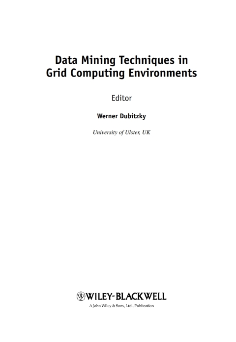 Cover image for book Data Mining Techniques in Grid Computing Environments