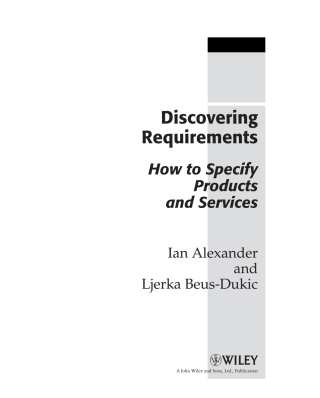 Discovering Requirements