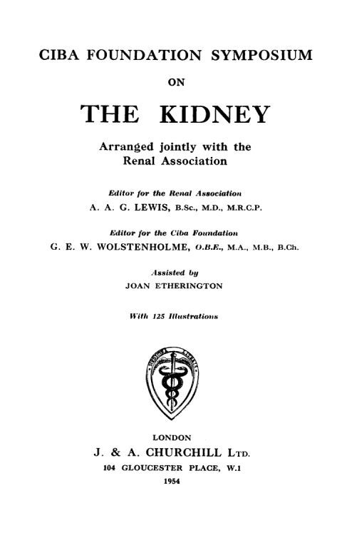 Cover image for book The Kidney