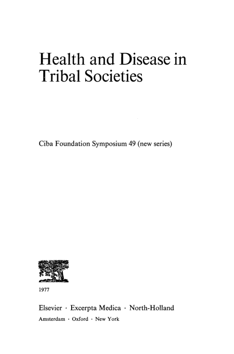 Cover image for book Health and Disease in Tribal Societies