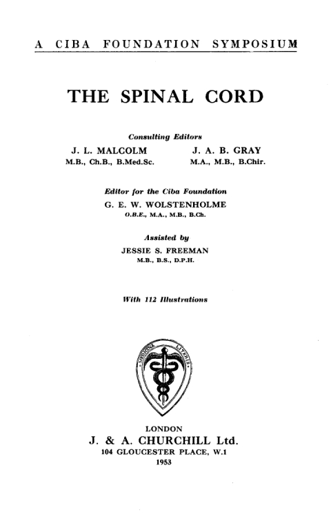 Cover image for book The Spinal Cord