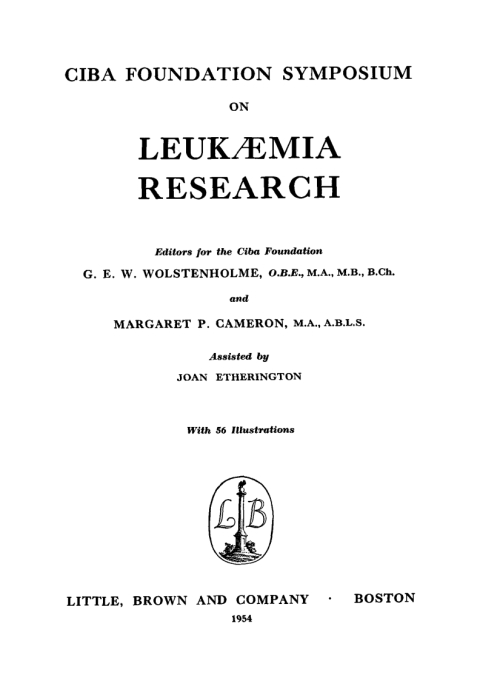 Cover image for book Leukaemia Research