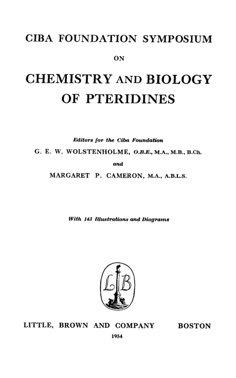 Cover image for book Chemistry and Biology of Pteridines