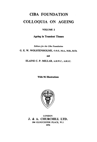 Ageing in Transient Tissues, Volumr 2
